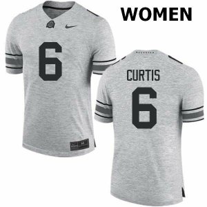 Women's Ohio State Buckeyes #6 Kory Curtis Gray Nike NCAA College Football Jersey Stability XWX8044MK